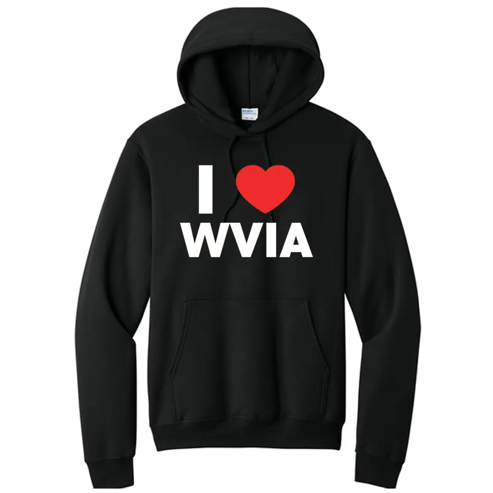 [PC78H- S-Black] I Heart WVIA Hoodie (S)