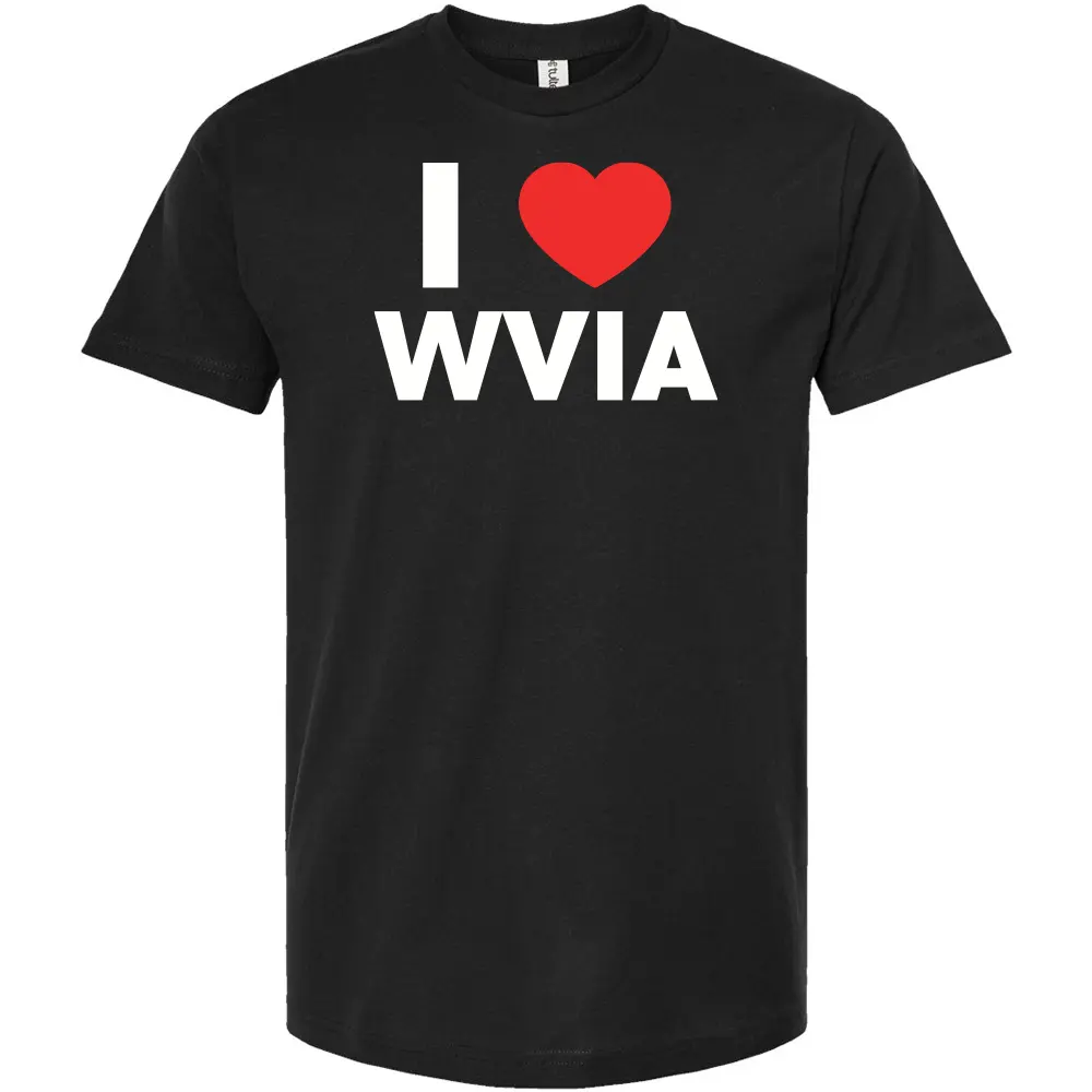 [202-S-Black] I Heart WVIA T-Shirt (S)