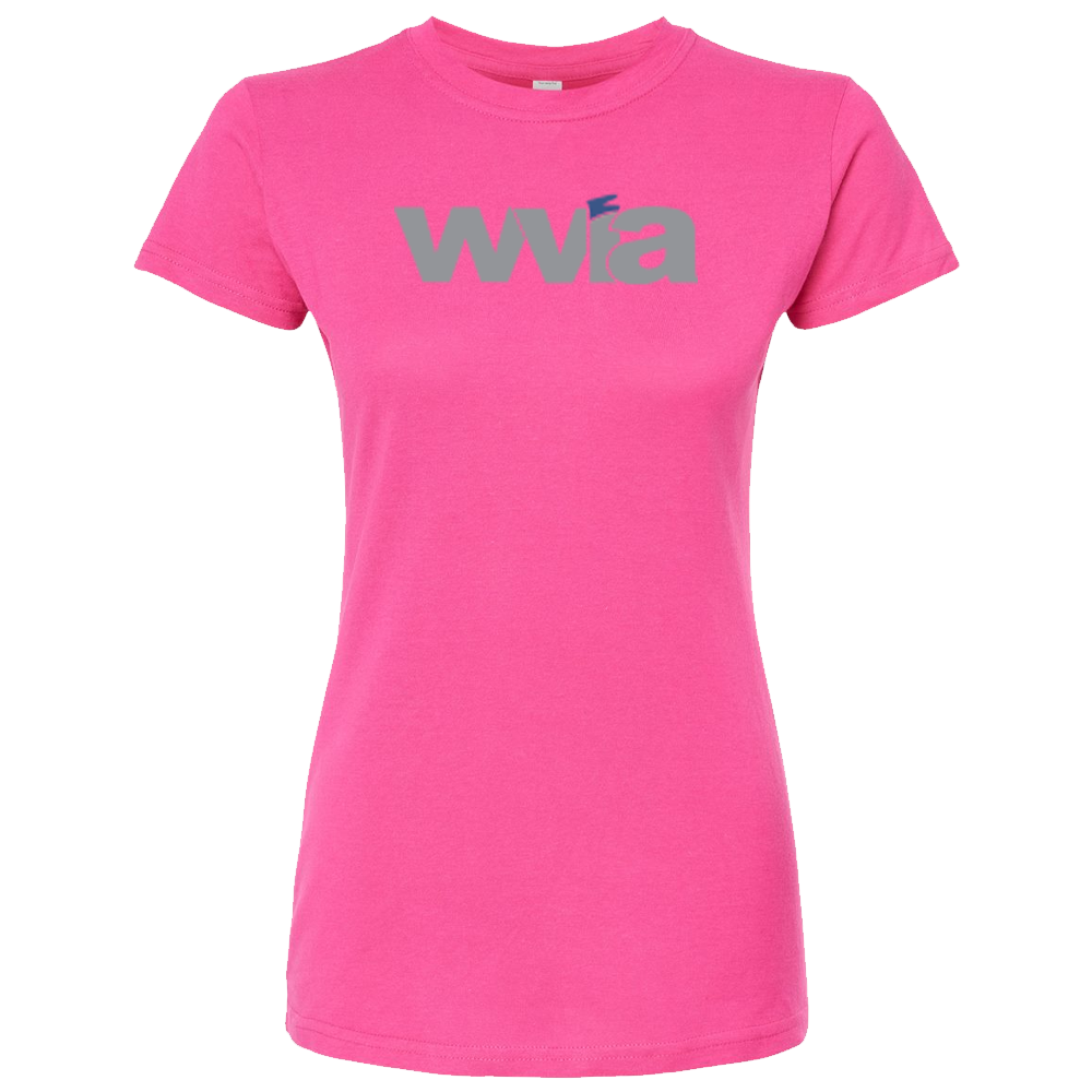 [213- S- Fuschia] WVIA Logo Women's T-Shirt (Fuschia, S)
