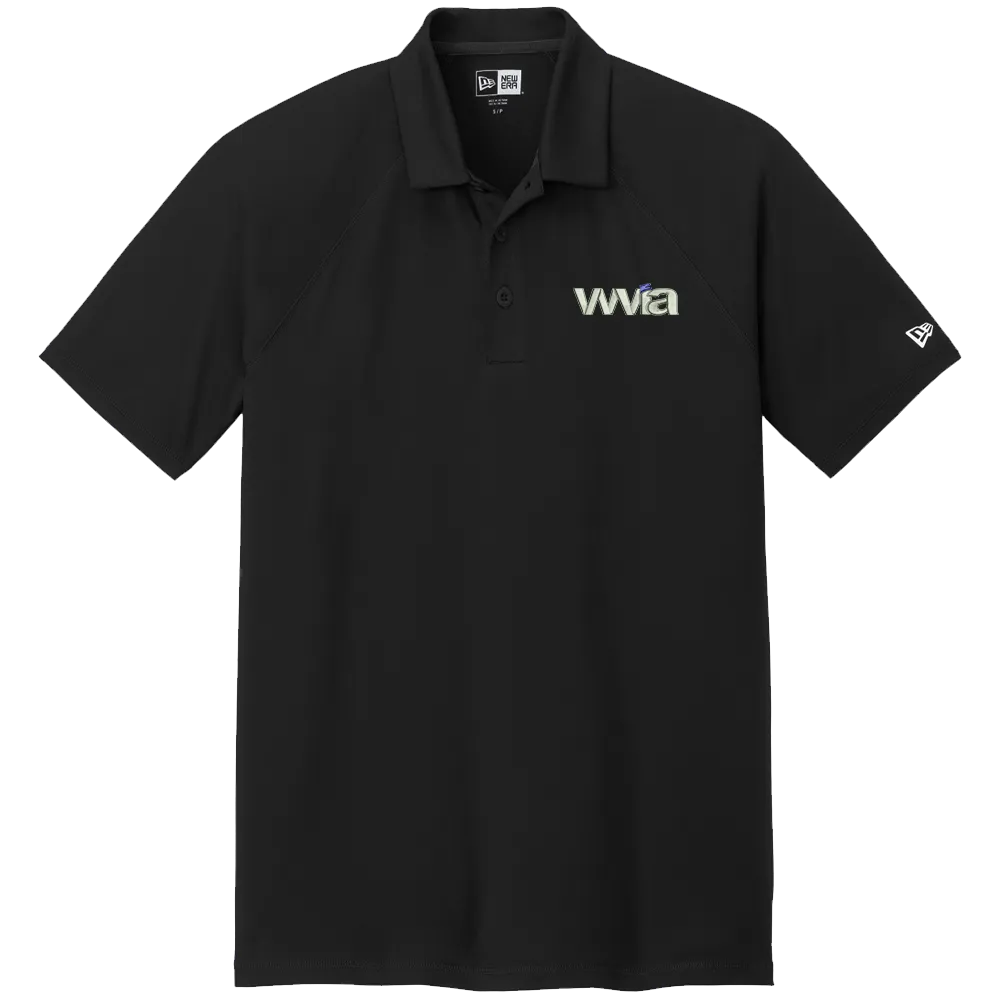 [NEA225- S- Black] WVIA Embroidered New Era Power Polo (Black, S)